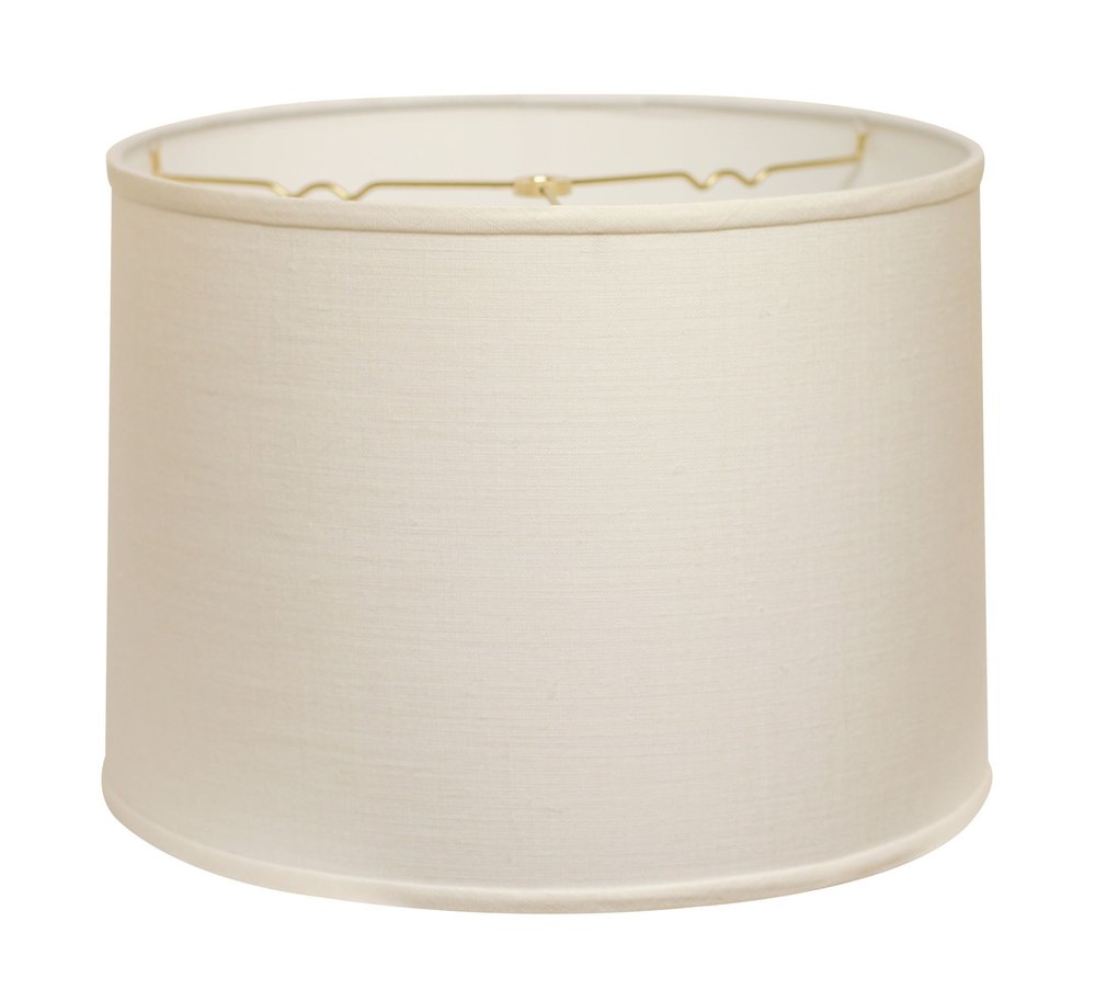 White Linen Drum Lamp Shade