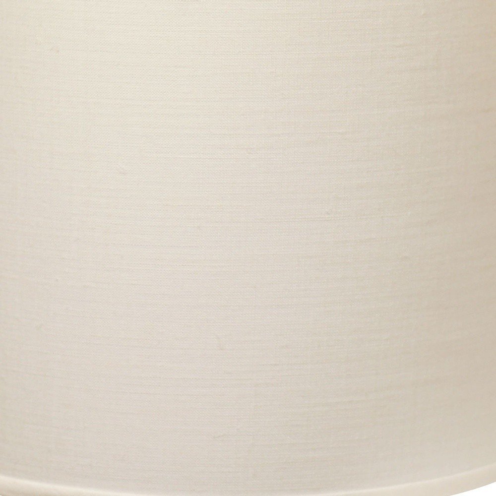 White Linen Drum Lamp Shade