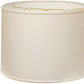 White Linen Drum Lamp Shade