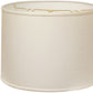 White Linen Drum Lamp Shade