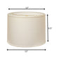 White Linen Drum Lamp Shade