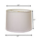 White No Slub Innsbruck Drum Lamp Shade
