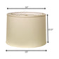 Ivory No Slub Innsbruck Drum Lamp Shade
