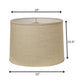 Light Yellow Linen Drum Lamp Shade