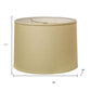 Beige Linen Drum Lamp Shade
