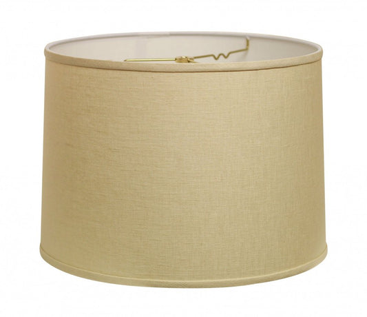 Beige Linen Drum Lamp Shade