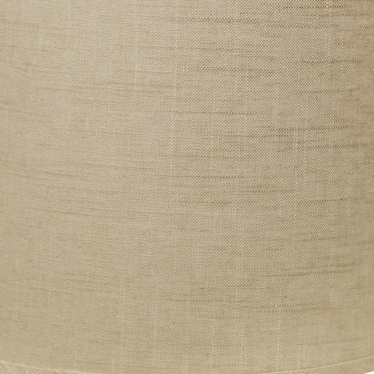 Light Yellow Linen Drum Lamp Shade