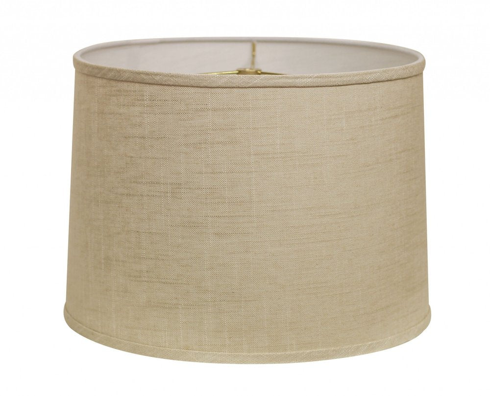 Light Yellow Linen Drum Lamp Shade