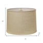 Light Yellow Linen Drum Lamp Shade