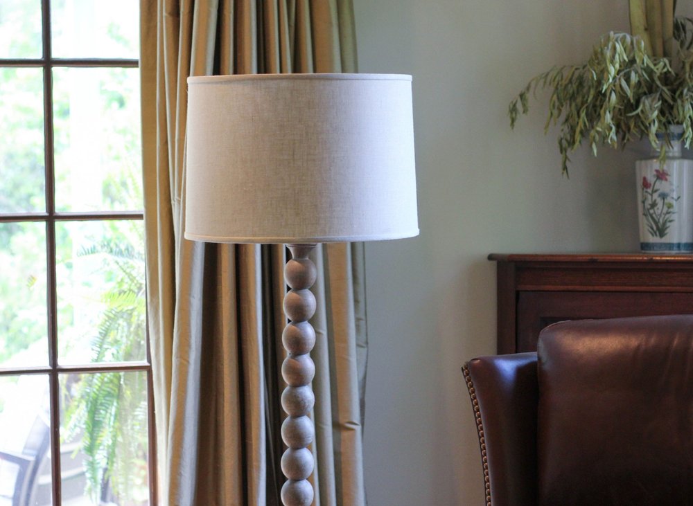 Dark Brown Linen Drum Lamp Shade
