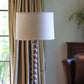 Dark Brown Linen Drum Lamp Shade