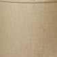 Dark Brown Linen Drum Lamp Shade