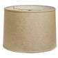 Dark Brown Linen Drum Lamp Shade