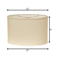 Ivory No Slub Innsbruck Oval Lamp Shade