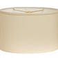 Ivory No Slub Innsbruck Oval Lamp Shade