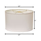 White No Slub Innsbruck Oval Lamp Shade