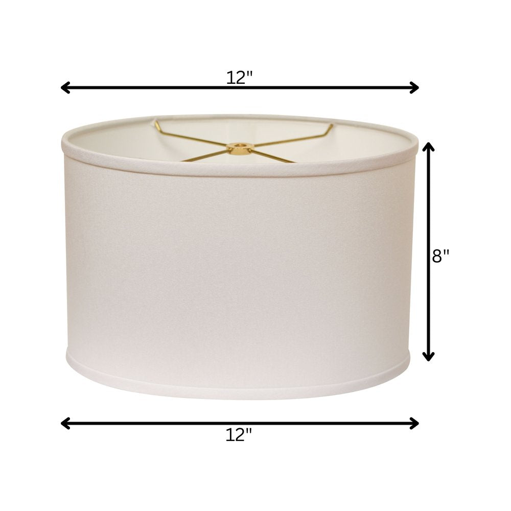 White No Slub Innsbruck Oval Lamp Shade