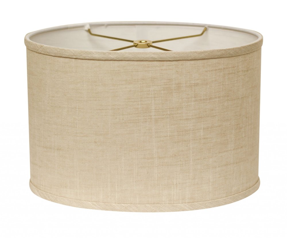 Light Yellow Linen Oval Lamp Shade
