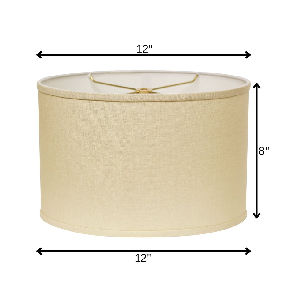 Beige Linen Oval Lamp Shade