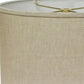Dark Brown Linen Oval Lamp Shade