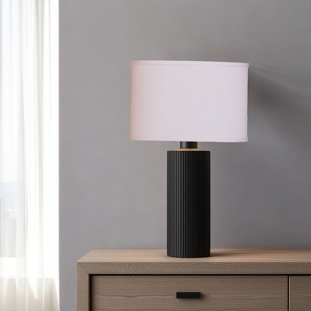 White No Slub Innsbruck Oval Lamp Shade