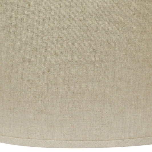 Dark Brown Linen Oval Lamp Shade