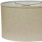 Dark Brown Linen Oval Lamp Shade