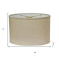 Dark Brown Linen Oval Lamp Shade