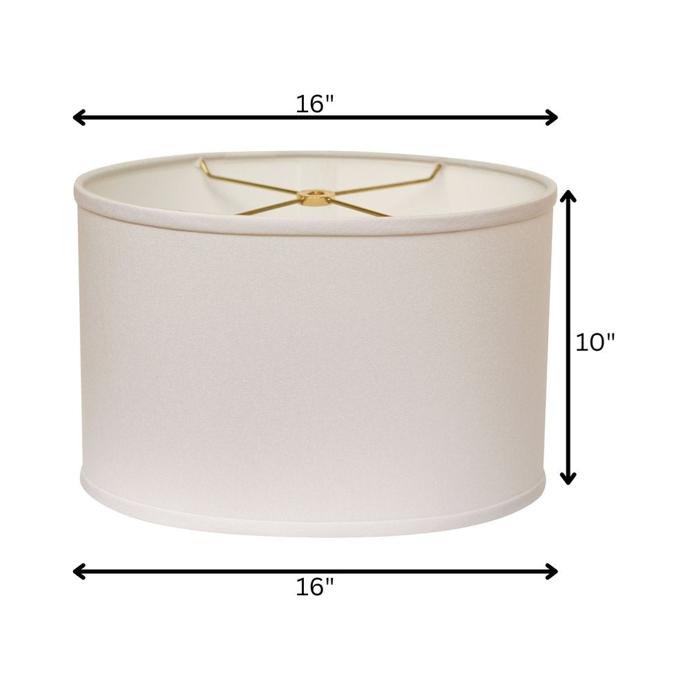 White No Slub Innsbruck Oval Lamp Shade