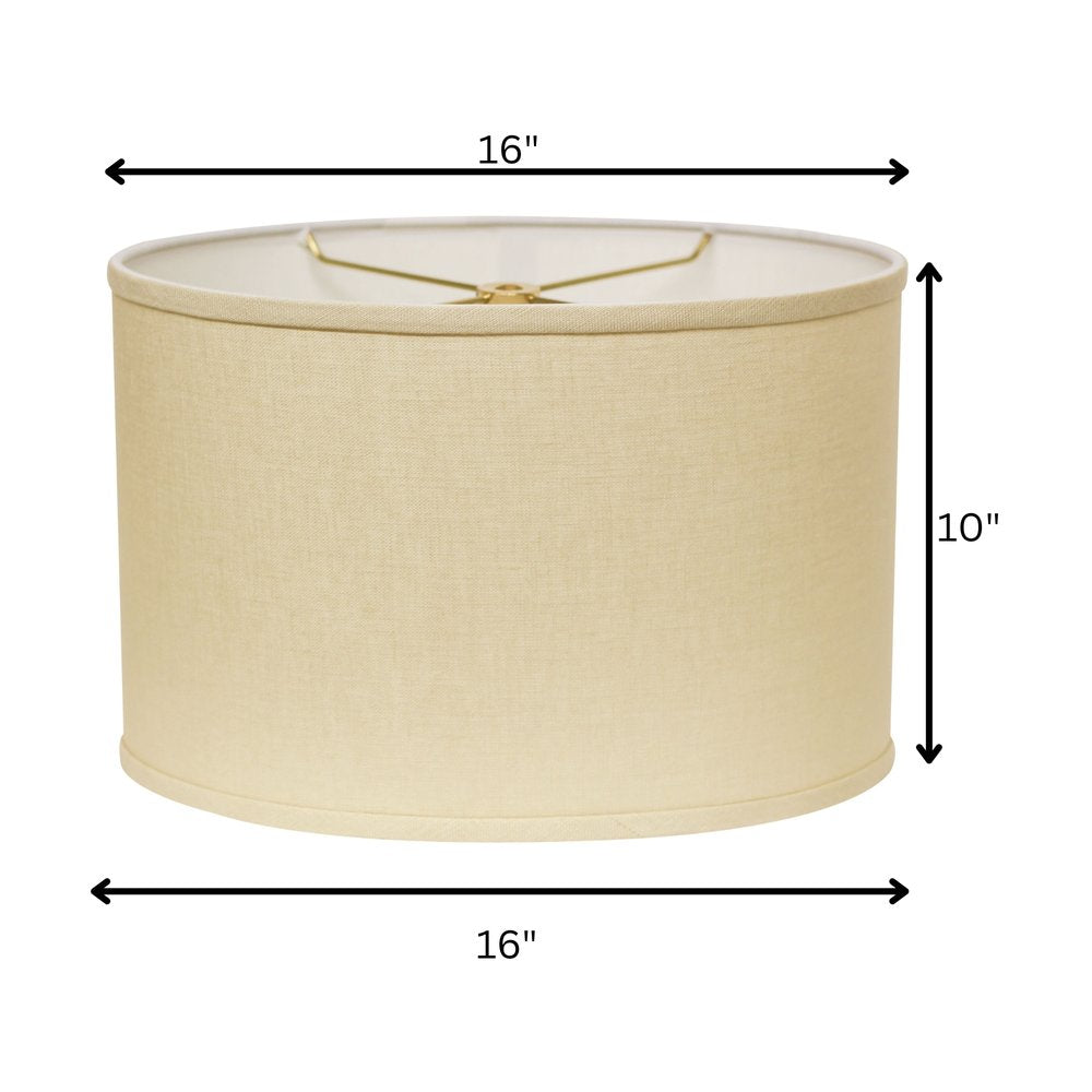 Beige Linen Oval Lamp Shade