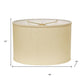 Beige Linen Oval Lamp Shade