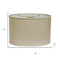 Beige Linen Oval Lamp Shade