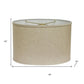 Beige Linen Oval Lamp Shade