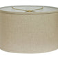 Beige Linen Oval Lamp Shade