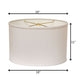 White No Slub Innsbruck Oval Lamp Shade