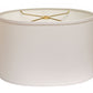White No Slub Innsbruck Oval Lamp Shade