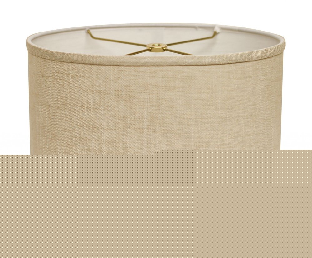 Light Yellow Linen Oval Lamp Shade