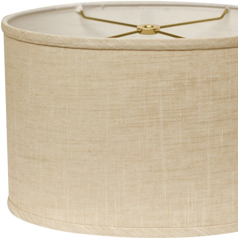 Light Yellow Linen Oval Lamp Shade
