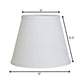 White No Slub Innsbruck Empire Lamp Shade