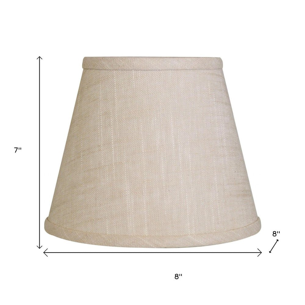 Light Yellow Linen Empire Lamp Shade