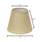 Beige Linen Empire Lamp Shade