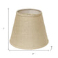 8" Dark Wheat Hardback Empire Linen Lampshade