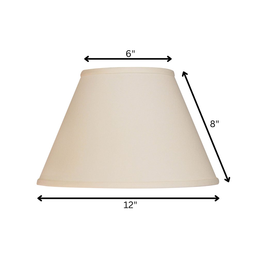 Ivory No Slub Innsbruck Empire Lamp Shade
