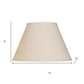 Ivory No Slub Innsbruck Empire Lamp Shade