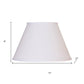 White No Slub Innsbruck Empire Lamp Shade
