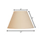 Beige Linen Empire Lamp Shade