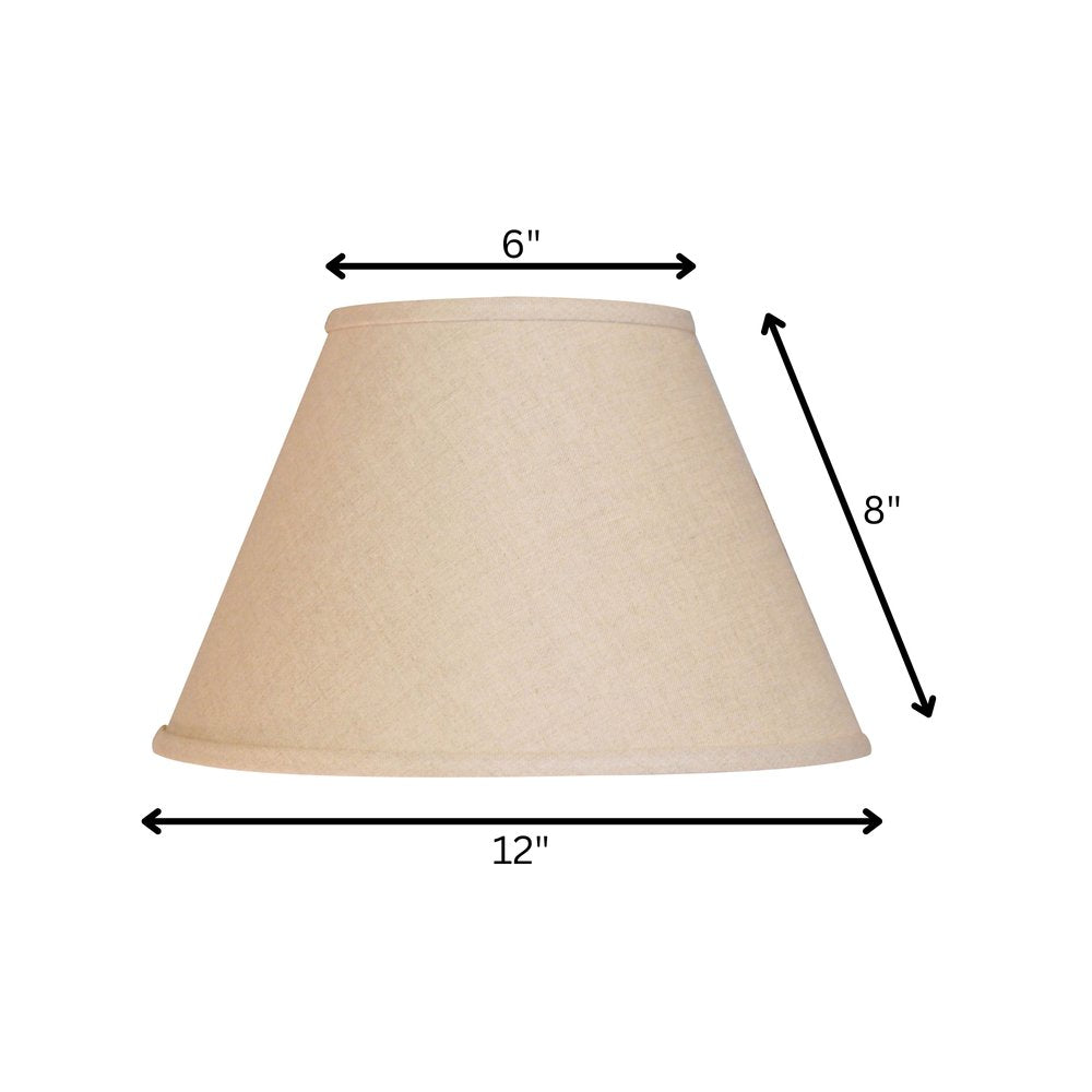 Dark Brown Linen Empire Lamp Shade