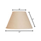 White Linen Empire Lamp Shade