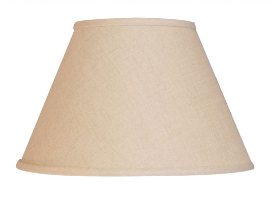White Linen Empire Lamp Shade
