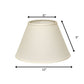 White Linen Empire Lamp Shade